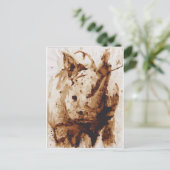 Java Rhino Briefkaart (Staand voorkant)