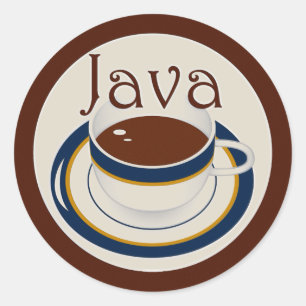 Java Ronde Sticker