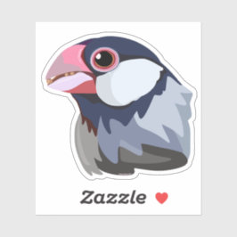 Java Sparrow—vereenvoudigd Sticker