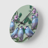 Java sparrows  ronde klok (Hoek)