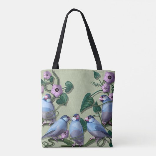 Java sparrows  tote bag (Achterkant)