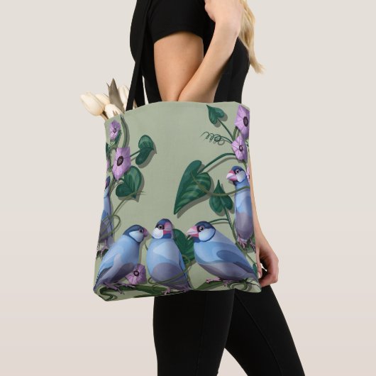 Java sparrows  tote bag (Dichtbij)