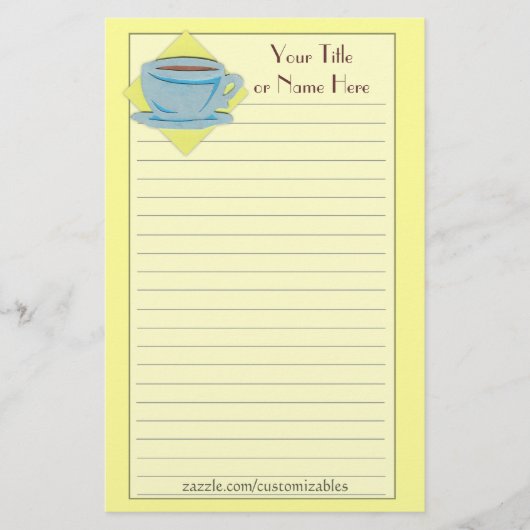 Java Stationery Briefpapier (Voorkant)