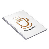 Java Steaming Cup | Wooden Curvy Coffee & Tea Notitieboek (Rechterzijde)