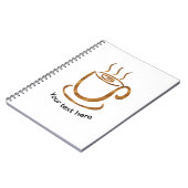 Java Stoom Cup | Houten Gebogen Koffie & Thee Notitieboek (Linkerzijde)