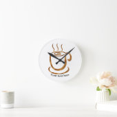 Java Stoom Cup | Houten Gebogen Koffie & Thee Ronde Klok (Huis)