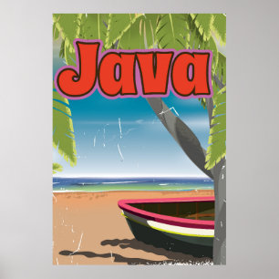 Java vintage-poster poster