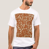 Javaans bloemmotief: geweven textuur. t-shirt (Voorkant)