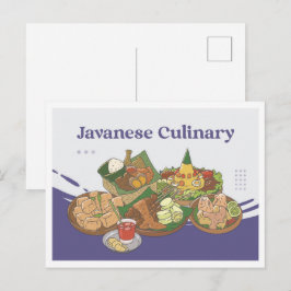 Javaans culinair Indonesië Reizen Briefkaart