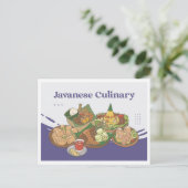 Javaans culinair Indonesië Reizen Briefkaart (Staand voorkant)
