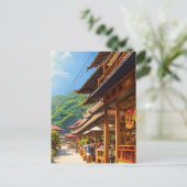 Javaans koffiehuis briefkaart (Staand voorkant)