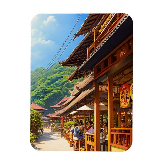 Javaans koffiehuis magneet (Verticaal)