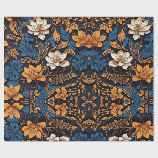 Javaanse Batik patronen inpakpapier (Vlak)