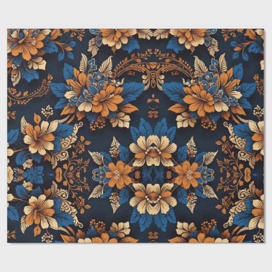 Javaanse Batik patronen, stap herhalende patronen Cadeaupapier (Vlak)