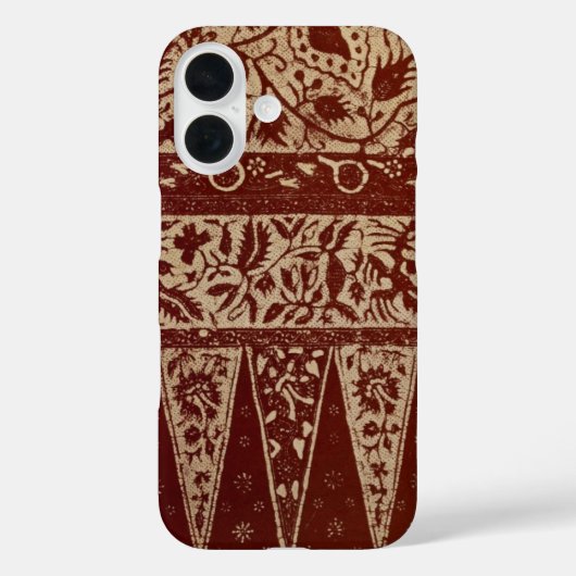 Javaanse batik Textile Wallpaper Pattern Case-Mate iPhone Case (Achterkant)
