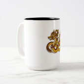Javaanse draak tweekleurige koffiemok (Voorkant links)