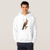 Javaanse havikarend vogel cartoon illustratie hoodie (Voorkant volledig)