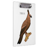 Javaanse havikarend vogel cartoon illustratie klembord (Rechts)