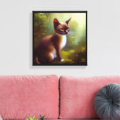 Javaanse kat  canvas afdruk (Insitu (Woonkamer))