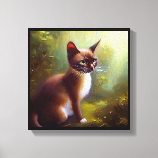 Javaanse kat  canvas afdruk (Voorkant)
