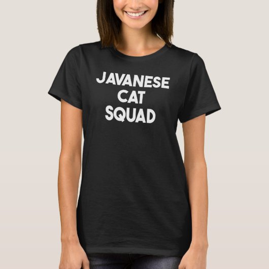 Javaanse kat Javaanse kat Squad T-shirt (Voorkant)