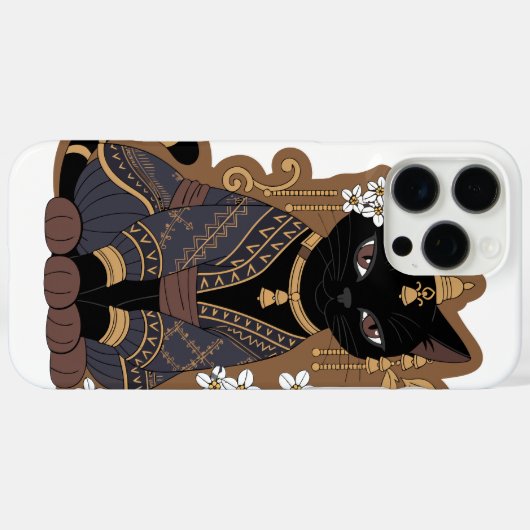 Javaanse kattenkunst  Case-Mate iPhone case (Achterkant (horizontaal))