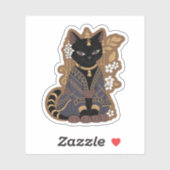 Javaanse kattenkunst  sticker (Vel)