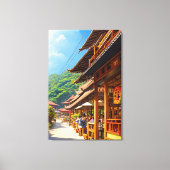 Javaanse koffiehuis canvas afdruk (Voorkant)