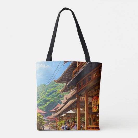 Javaanse koffiehuis tote bag (Achterkant)