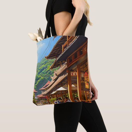Javaanse koffiehuis tote bag (Dichtbij)