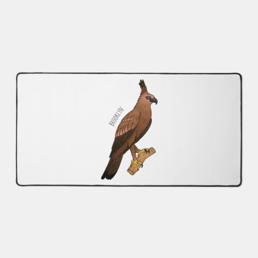 Javan hawk eagle bird cartoon bureaumat (Voorkant)