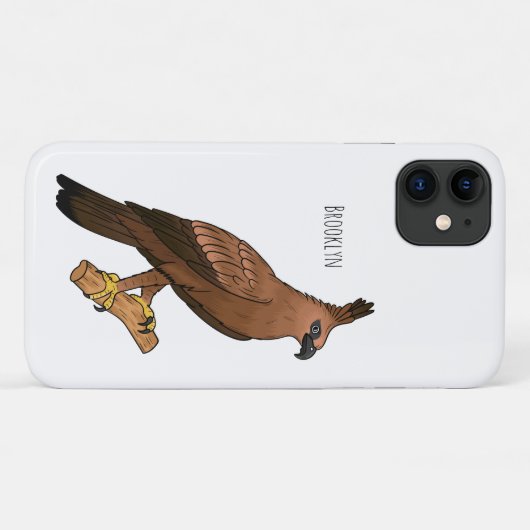 Javan hawk eagle bird cartoon Case-Mate iPhone case (Achterkant (horizontaal))