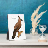 Javan hawk eagle bird cartoon fotoplaat (Zijkant)