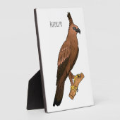 Javan hawk eagle bird cartoon fotoplaat (Zijkant)
