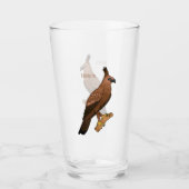 Javan hawk eagle bird cartoon glas (Voorkant)