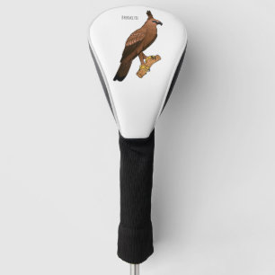 Javan hawk eagle bird cartoon golfheadcover