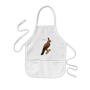 Javan hawk eagle bird cartoon kinder schort