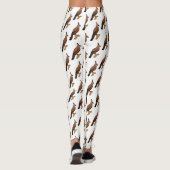 Javan hawk eagle bird cartoon leggings (Achterkant)