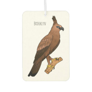 Javan hawk eagle bird cartoon luchtverfrisser