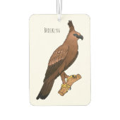 Javan hawk eagle bird cartoon luchtverfrisser (Achterkant)