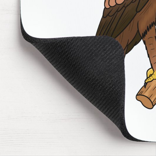 Javan hawk eagle bird cartoon muismat (Hoek)