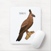 Javan hawk eagle bird cartoon muismat (Met muis)