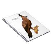 Javan hawk eagle bird cartoon notitieboek (Rechterzijde)