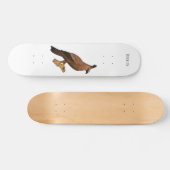 Javan hawk eagle bird cartoon persoonlijk skateboard (Horizontaal)