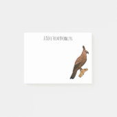 Javan hawk eagle bird cartoon post-it® notes (Voorkant)