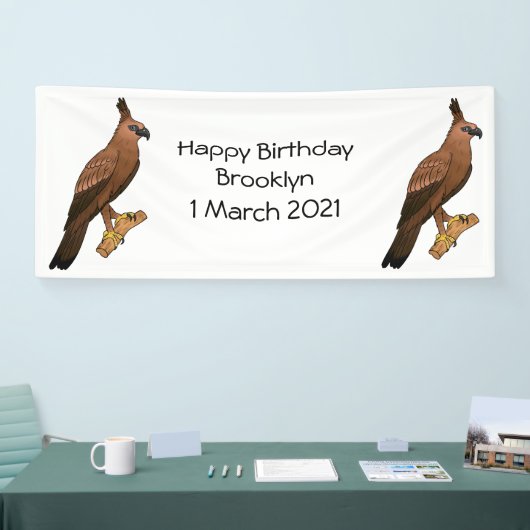 Javan hawk eagle bird cartoon spandoek (Beurs)