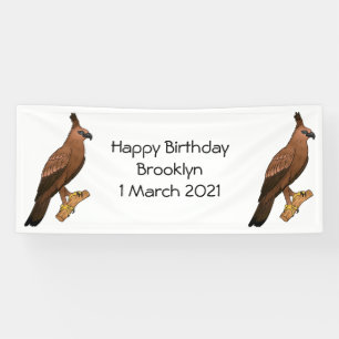 Javan hawk eagle bird cartoon spandoek