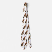 Javan hawk eagle bird cartoon stropdas (Voorkant)