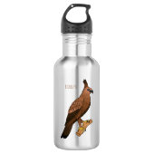 Javan hawk eagle bird cartoon waterfles  (Voorkant)