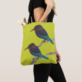 Javan Kingfishers op een Canvas tas (Dichtbij)